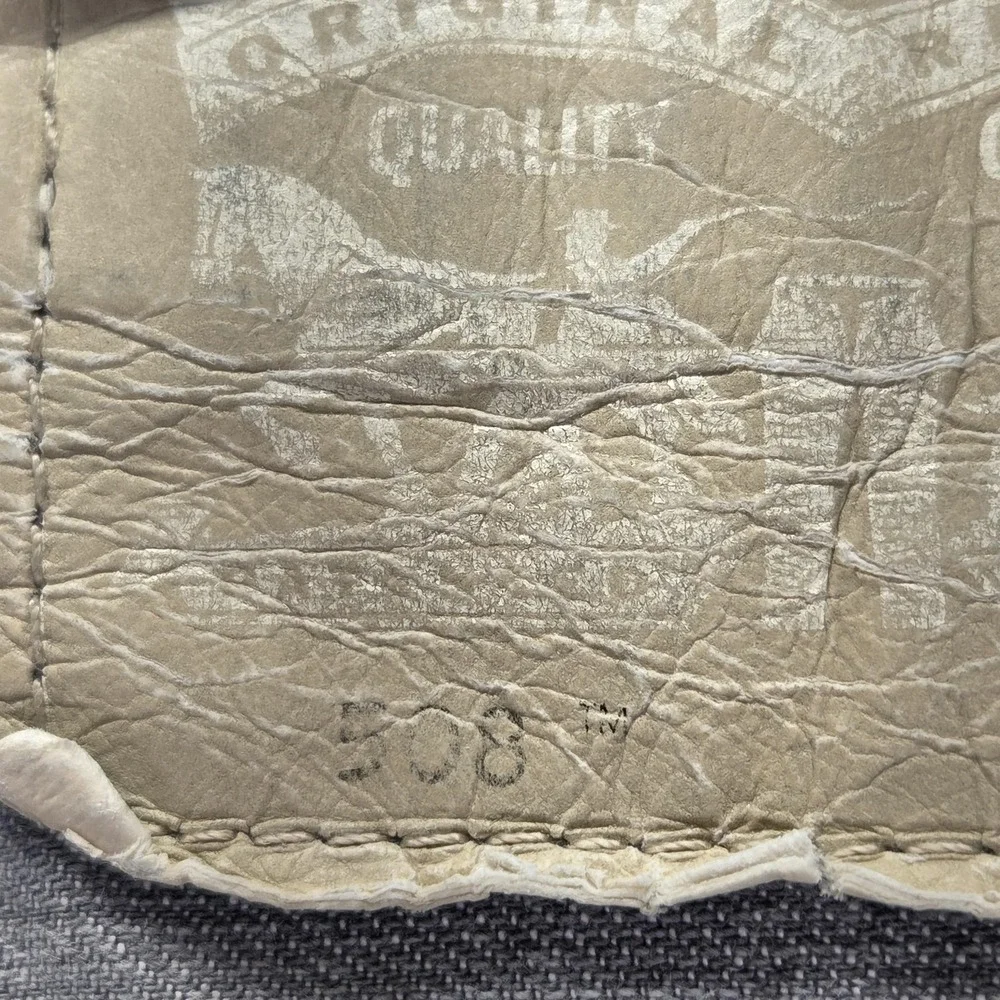 Vintage Levis Engineered Jeans Mens Gray Zip Flap Pockets Fits 32x30